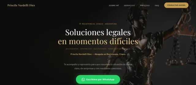Diseño web de Estudio Jurídico Diez — estudio jurídico
